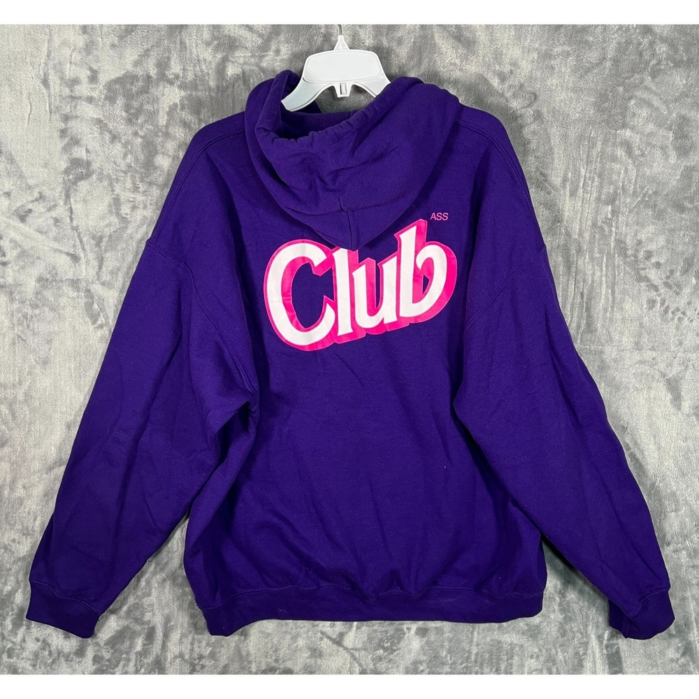 Anti Social Social Club Purple Hoodie Mens XL Pullover Club Logo Sweatshirt